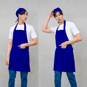 Apron full body biru benhur dan topi pirates