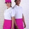 color half apron fusia