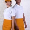 color half apron orange