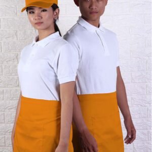 color half apron orange