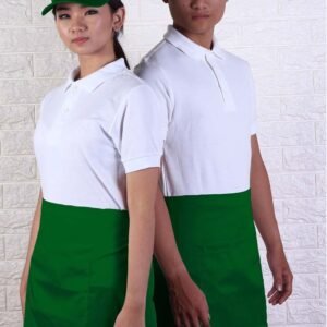 Apron pinggang & Topi Hijau Tua