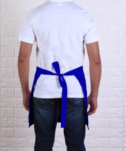 apron pinggang belakang biru benhure