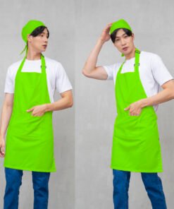 dio apron polos hijau muda