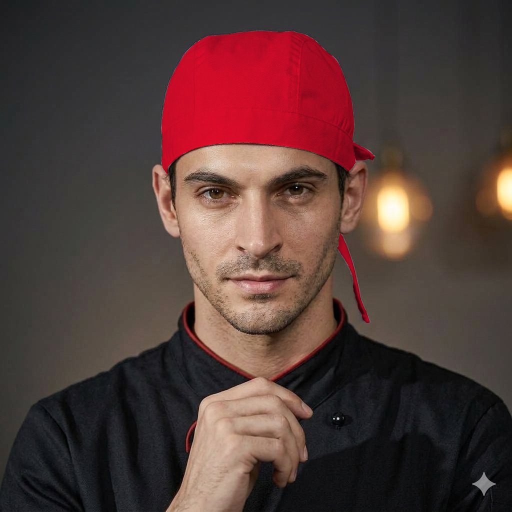 topi koki 3 merah topi koki 3 merah