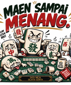 Alternative view of Kaos Mahjong MAEN SAMPE MENANG