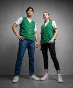 Chinese vest All size Hijau tua Rompi mahjong