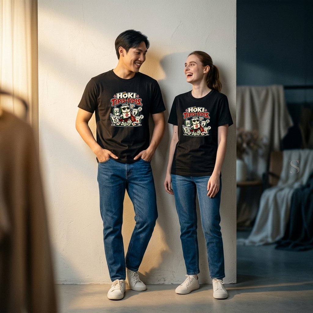 Kaos Mahjong HOKI TIPIS-TIPIS - Gambar 3