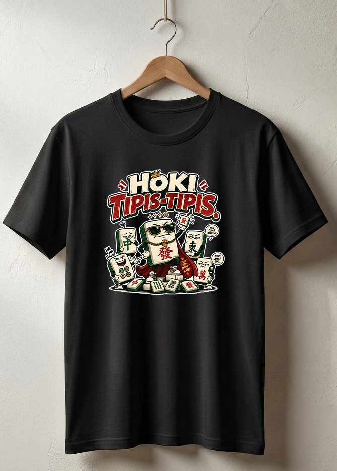 Kaos Mahjong HOKI TIPIS-TIPIS